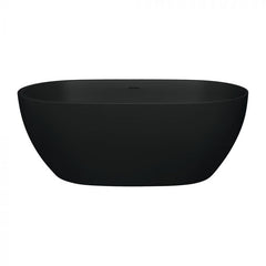 Fienza Luciana 1690mm Matte Black Stone Bath