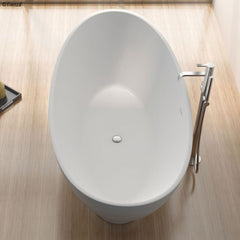 Fienza Antonia 1550mm Matte White Stone Bath