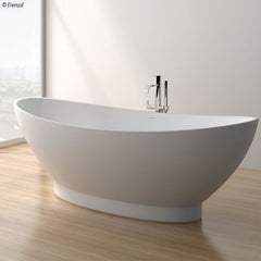 Fienza Antonia 1550mm Matte White Stone Bath