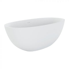 Fienza Sasso 1550mm Matte White Stone Bath