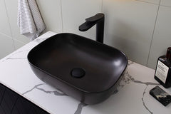 Adp Stadium Matte Black Above Counter Basin