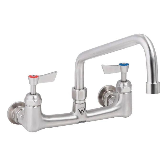 Exposed Wall Tap Body Set with Spout - Stainless Steel
