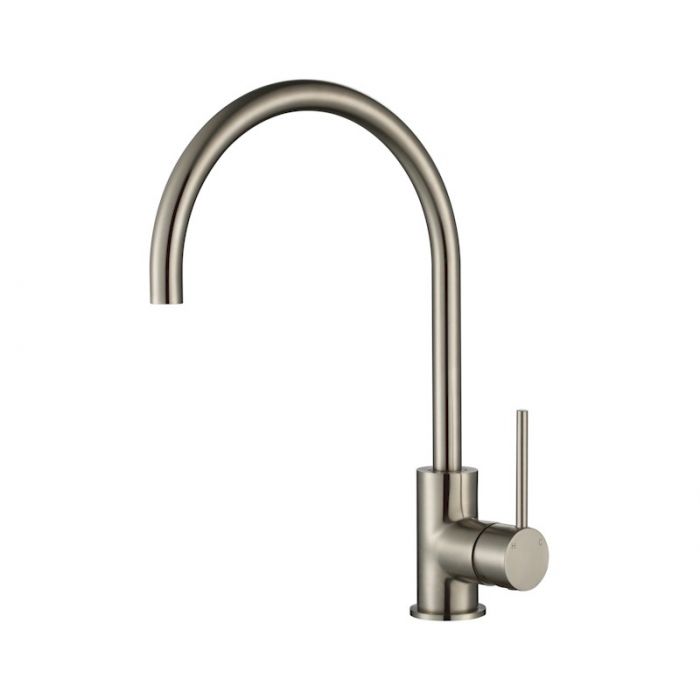 Modern National Star Mini Gooseneck Sink Mixer Brushed Nickel