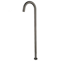 Modern National Round Freestanding Bath Spout Only Gun Metal