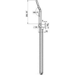 Modern National Star Shower on Bracket Gun Metal