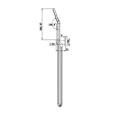 Modern National Star Shower on Bracket Champagne