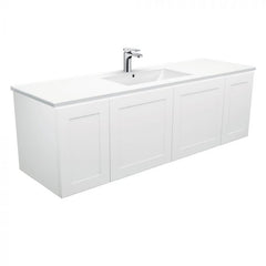Fienza 1500mm Dolce Mila Wall Hung Vanity - Satin White