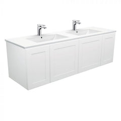 Fienza 1500mm Dolce Mila Double Bowl Wall Hung Vanity
