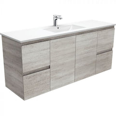 Fienza 1500mm Dolce Edge Fingerpull Wall Hung Vanity - Industrial