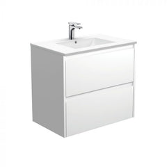 Fienza 750mm Dolce Amato Double Draw Wall Hung Vanity