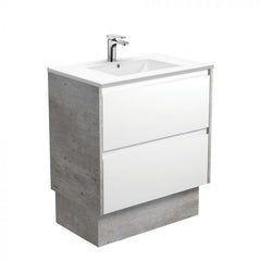 Fienza 750mm Dolce Amato Double Draw Kickboard Vanity - Industrial Panels