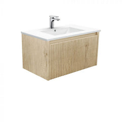 Fienza 750mm Dolce Alina Wall Hung Vanity - Scandi Oak