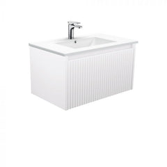 Fienza 750mm Dolce Alina Wall Hung Vanity - Satin White