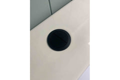 Round Matte Black Flush Button