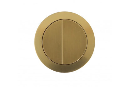 Round Brushed Brass Flush Button