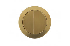 Round Brushed Brass Flush Button