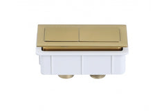 Rectangle Brushed Brass Flush Button