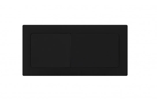 Rectangle Matte Black Flush Button