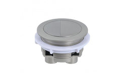 Round Brushed Nickel Flush Button