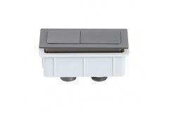 Rectangle Brushed Gunmetal Flush Button