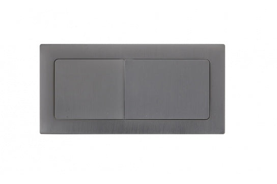 Rectangle Brushed Gunmetal Flush Button