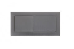 Rectangle Brushed Gunmetal Flush Button