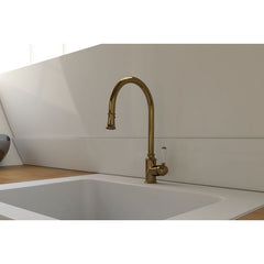 Linsol Tommy Pull Down Sink Mixer Brushed Brass