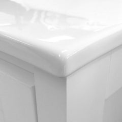 Fienza 600mm Rotondo Top With Fingerpull Cabinet Kickboard - Gloss White