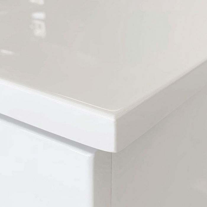 Fienza 600mm Vanessa Top With Unicab Wall Hung Cabinet - Gloss White
