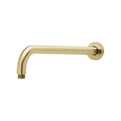 Phoenix Vivid 400mm Long Wall Shower Brushed Gold