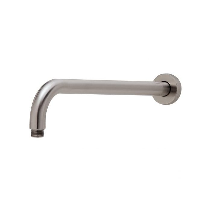 Phoenix Vivid 400mm Long Wall Shower Brushed Nickel