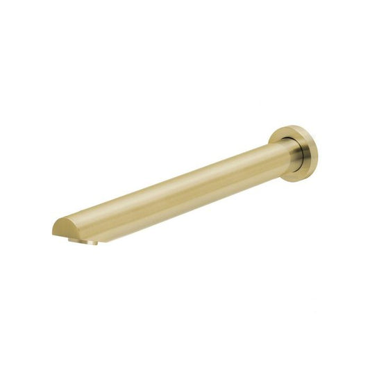 Phoenix Vivid 32 x 300mm Angled Wall Bath Outlet Brushed Gold