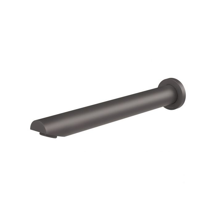 Phoenix Vivid 32 x 300mm Angled Wall Bath Outlet Brushed Carbon