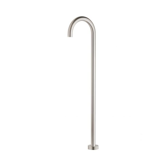 Phoenix Vivid 940mm Floor Mounted Bath Filler Brushed Nickel