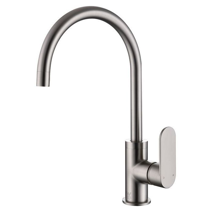 Inspire Vetto Gooseneck Sink Mixer Brushed Nickel
