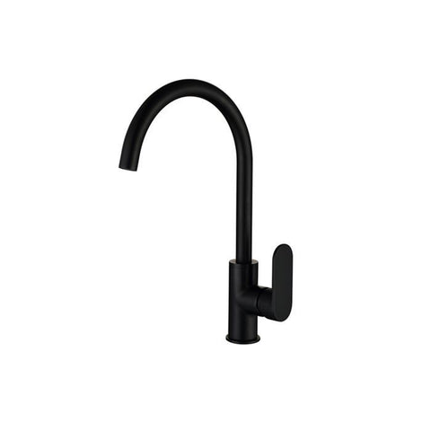 Inspire Vetto Gooseneck Sink Mixer Matte Black