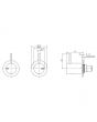 Phoenix Vivid Slimline Wall Top Assemblies Matte Black
