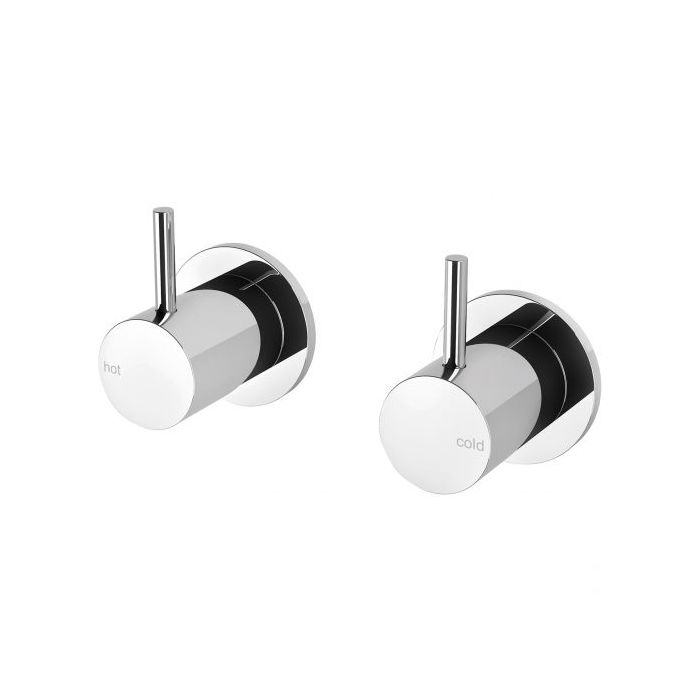 Phoenix Vivid Slimline Wall Top Assemblies Chrome Extended Spindles