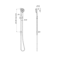 Phoenix Vivid Slimline Shower - Water Through Rail