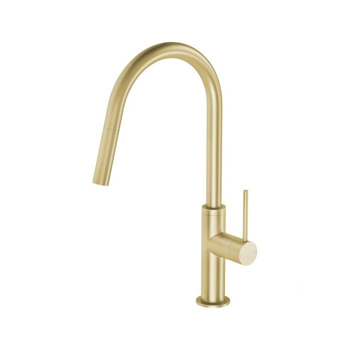 Phoenix Vivid Slimline Pullout Sink Mixer Brushed Gold