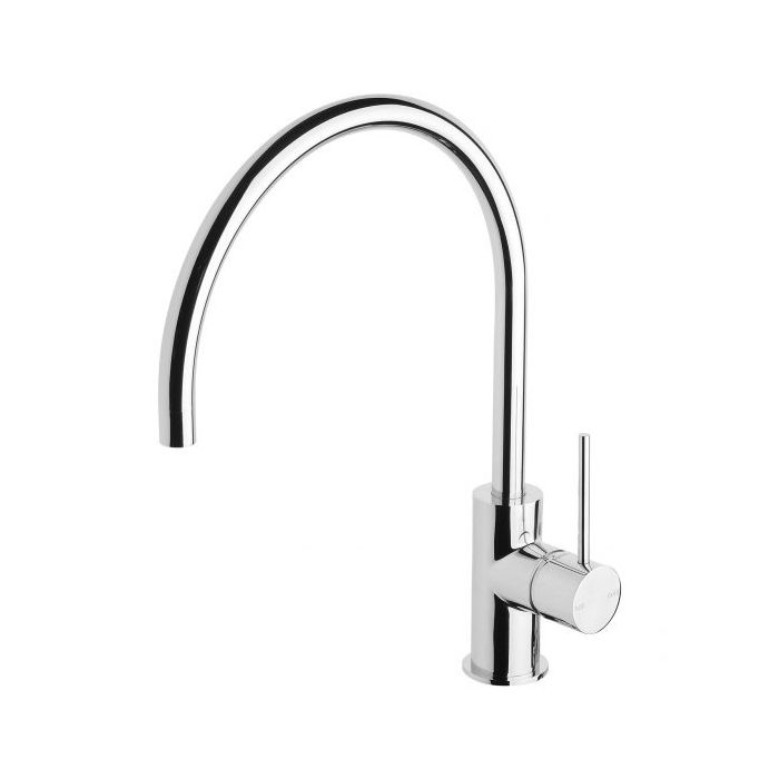 Phoenix Vivid Slimline 220mm Gooseneck Sink Mixer Chrome