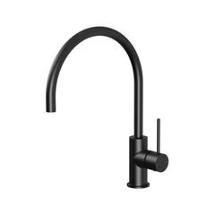 Phoenix Vivid Slimline 220mm Gooseneck Sink Mixer Matte Black