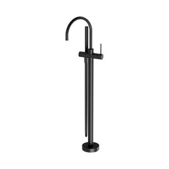 Phoenix Vivid Slimline Floor Mounted Bath Mixer w/ Hand Shower Matte Black