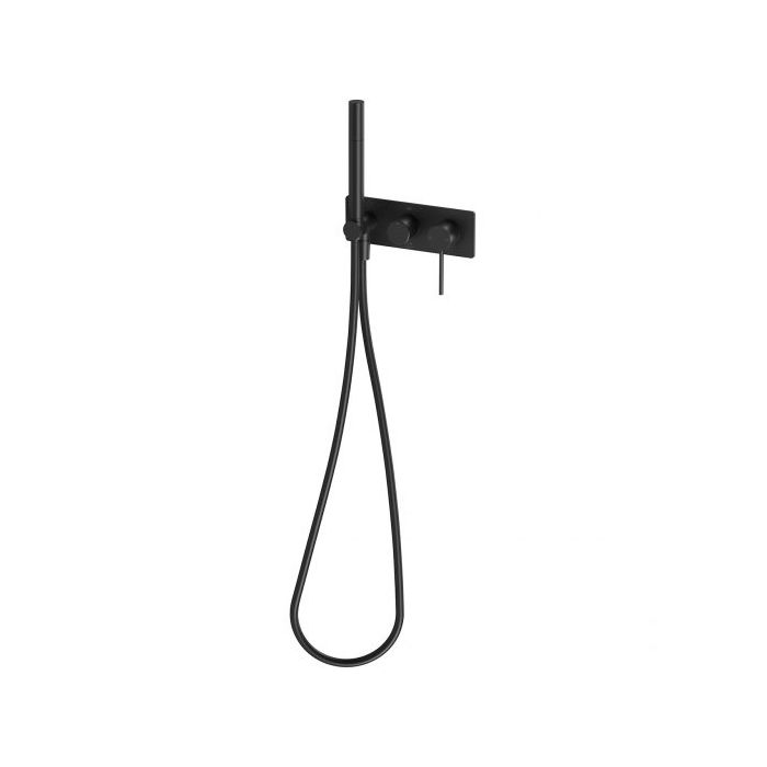 Phoenix Vivid Slimline Wall Shower System Matte Black