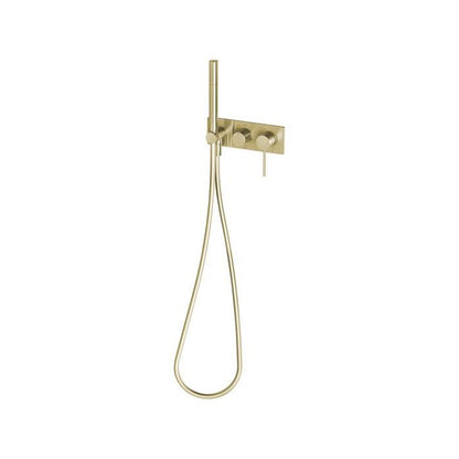 Phoenix Vivid Slimline Wall Shower System Brushed Gold