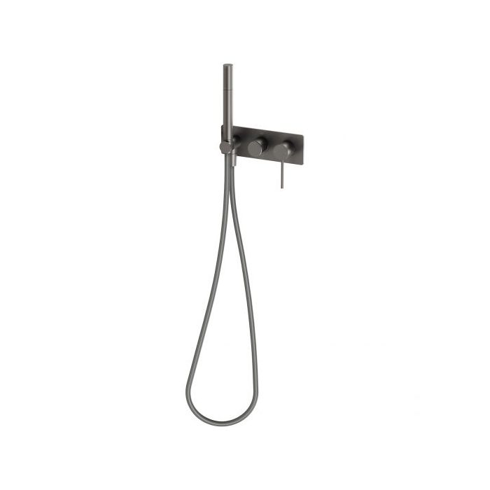 Phoenix Vivid Slimline Wall Shower System Brushed Carbon