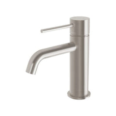 Phoenix Vivid Slimline Curved Basin Mixer Brushed Nickel