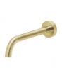 Phoenix Vivid Slimline 180mm Curved Bath Wall Out Brushed Gold