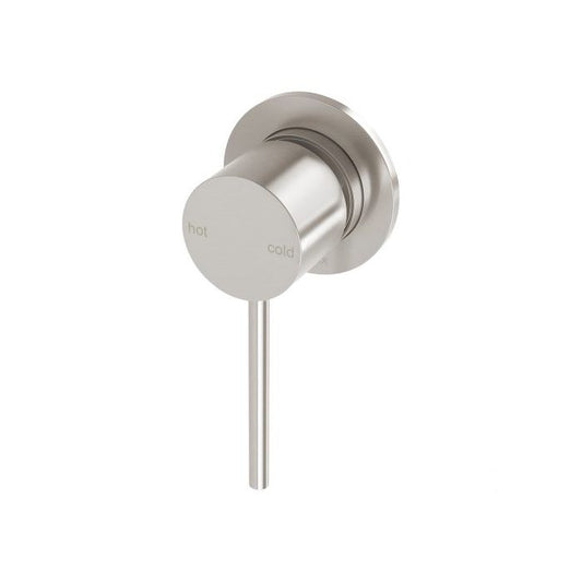 Phoenix Vivid Slimline Shower / Bath Mixer 60mm Back Plate Brushed Nickel