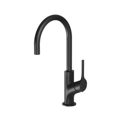 Phoenix Vivid Slimline Oval 160mm Gooseneck Sink Mixer Matte Black